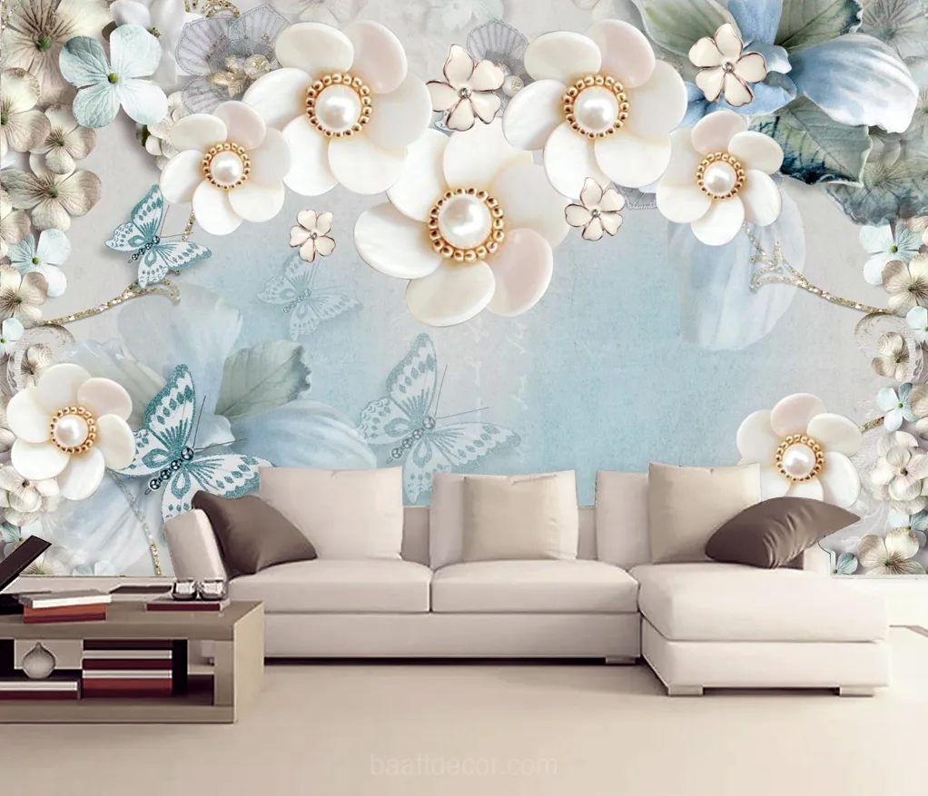 3d wallpapers for living room - Baaft Decor Wallpaper