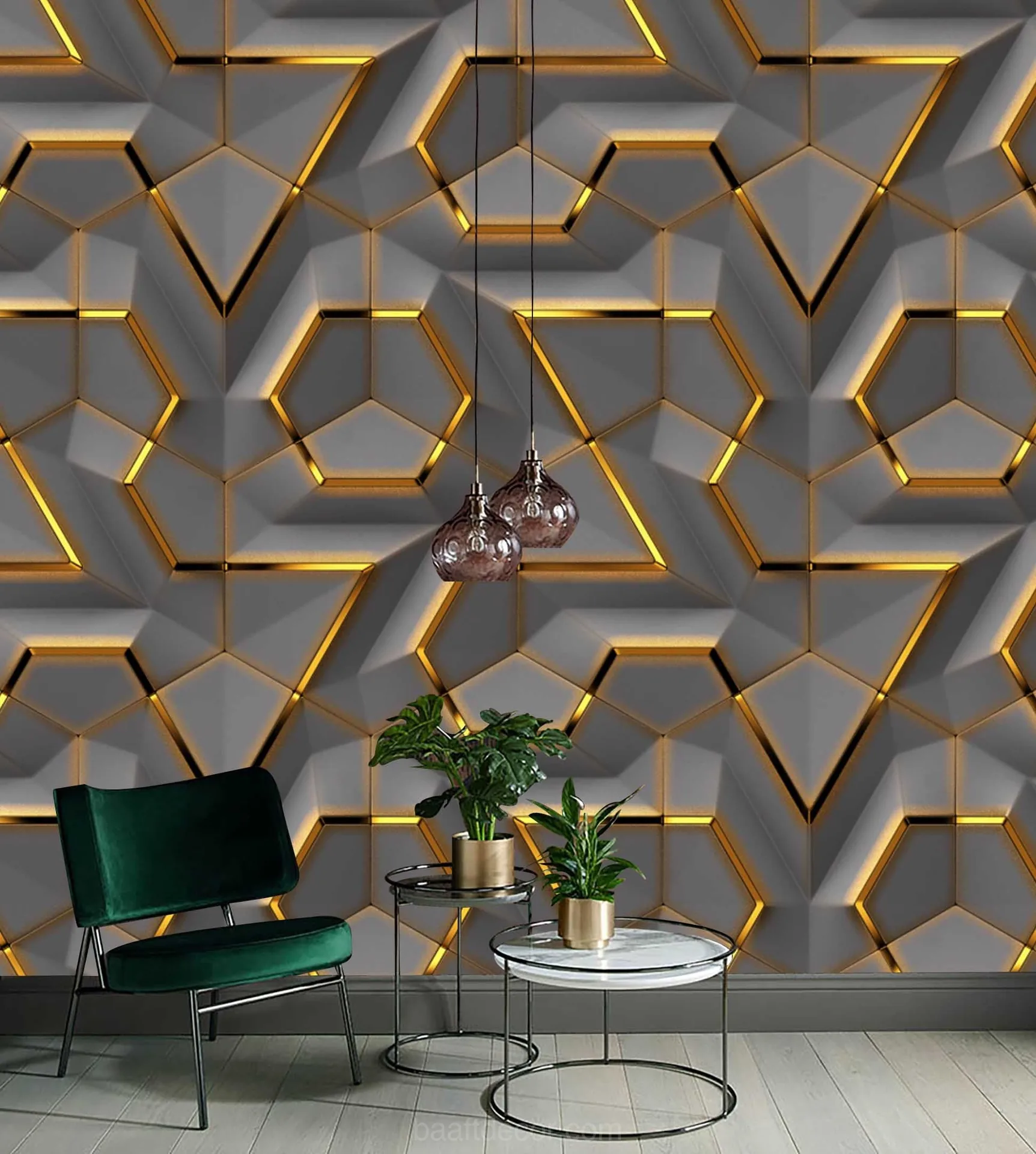 3D Geometric Wallpaper