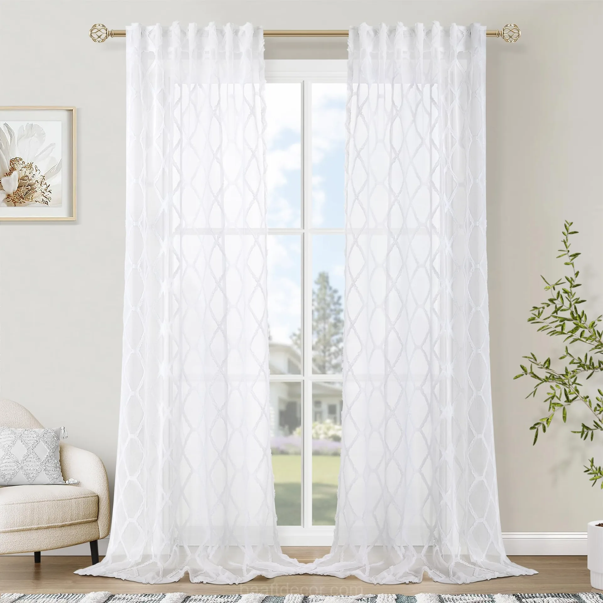Sheer curtains